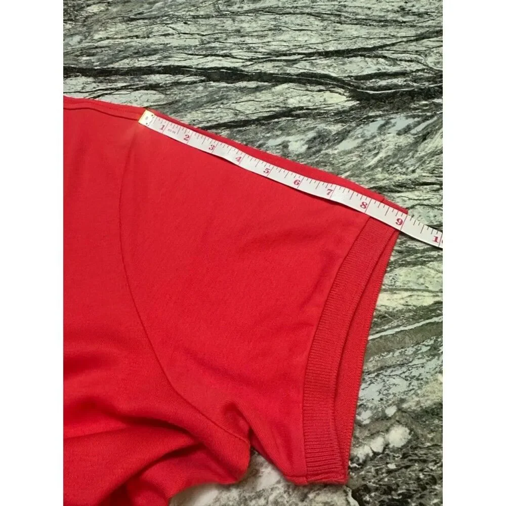 Ralph Lauren Red Polo Shirt with Blue Logo XXL